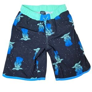 Kids Star Wars The Mandalorian Grogu Swim Trunks NEW Size 8‎